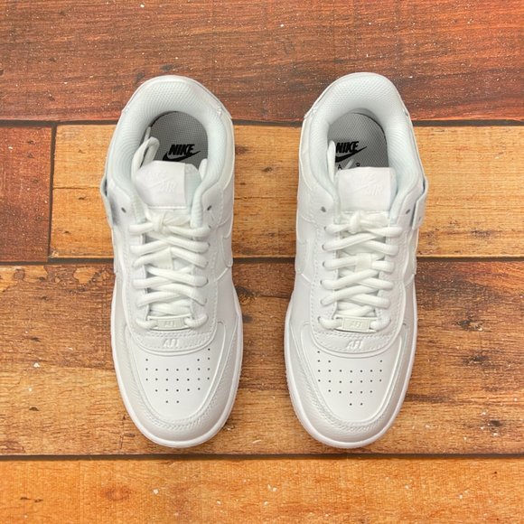Nike Women's Air Force 1 Shadow (Triple White) - Picture 4 of 10